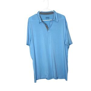 Patagonia Shirt Mens Small Blue Cactusflats Polo Performance Stretch Hiking